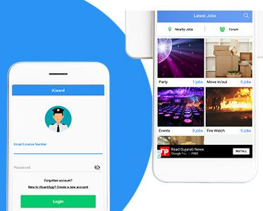 Freelancer kind app for Security Guards