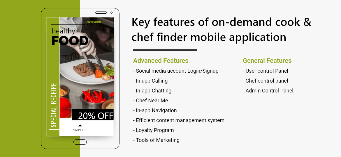 on-demand cook & chef finder mobile application