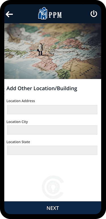 Add Location Screen