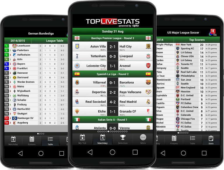 Football League Live Score App in Android