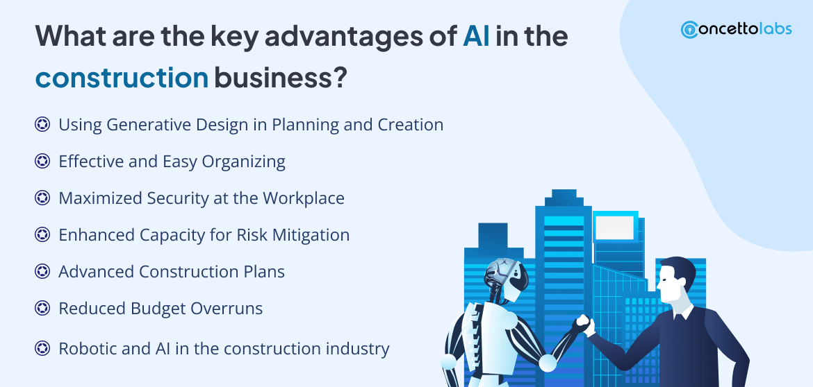 What are the key Advantages of AI in the Construction Business?