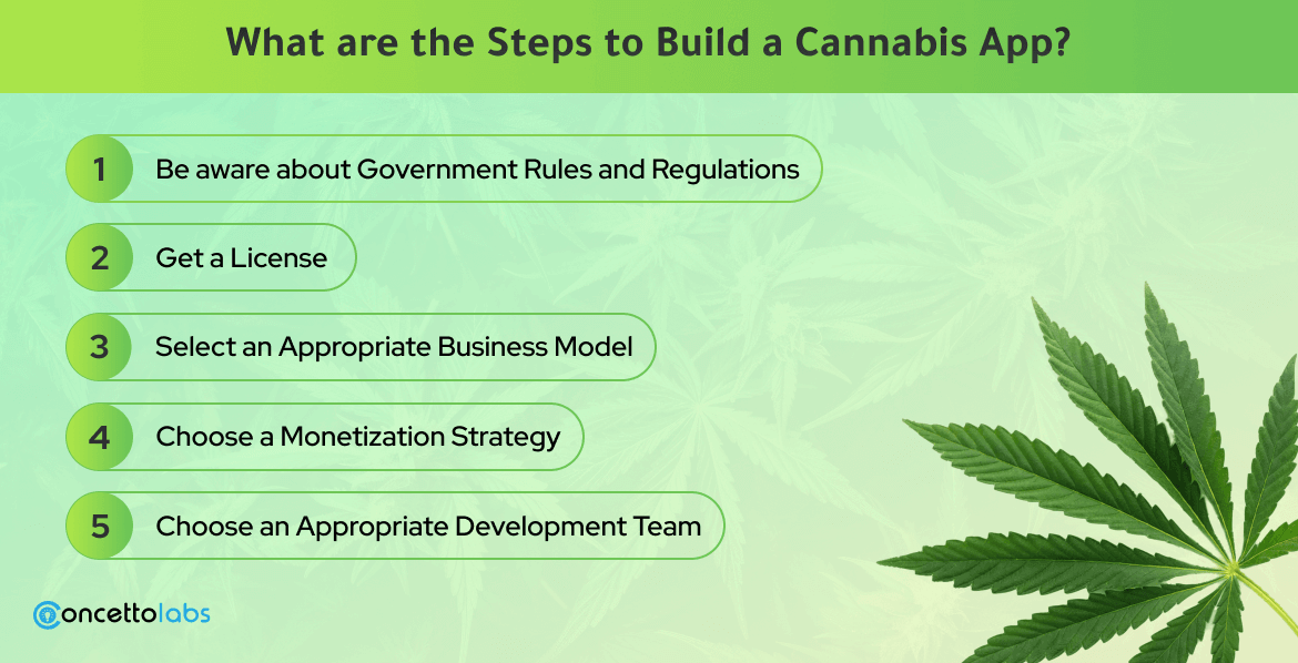 What are The Steps to Build a Cannabis App?